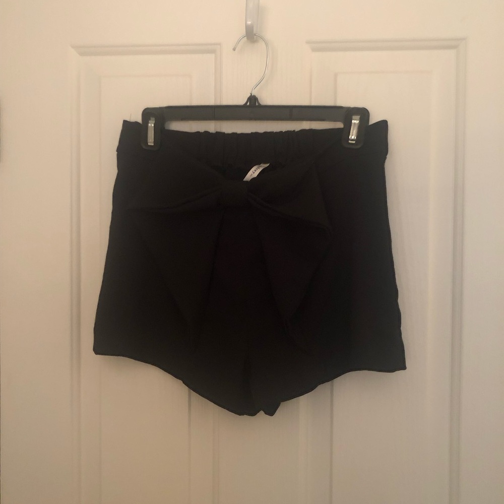 Black Bow Shorts